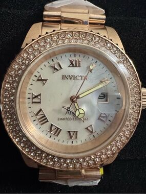 Invicta Angel Swiss Ronda 515 Womens Watch Mother of Pearl Dial 40mm (24615)